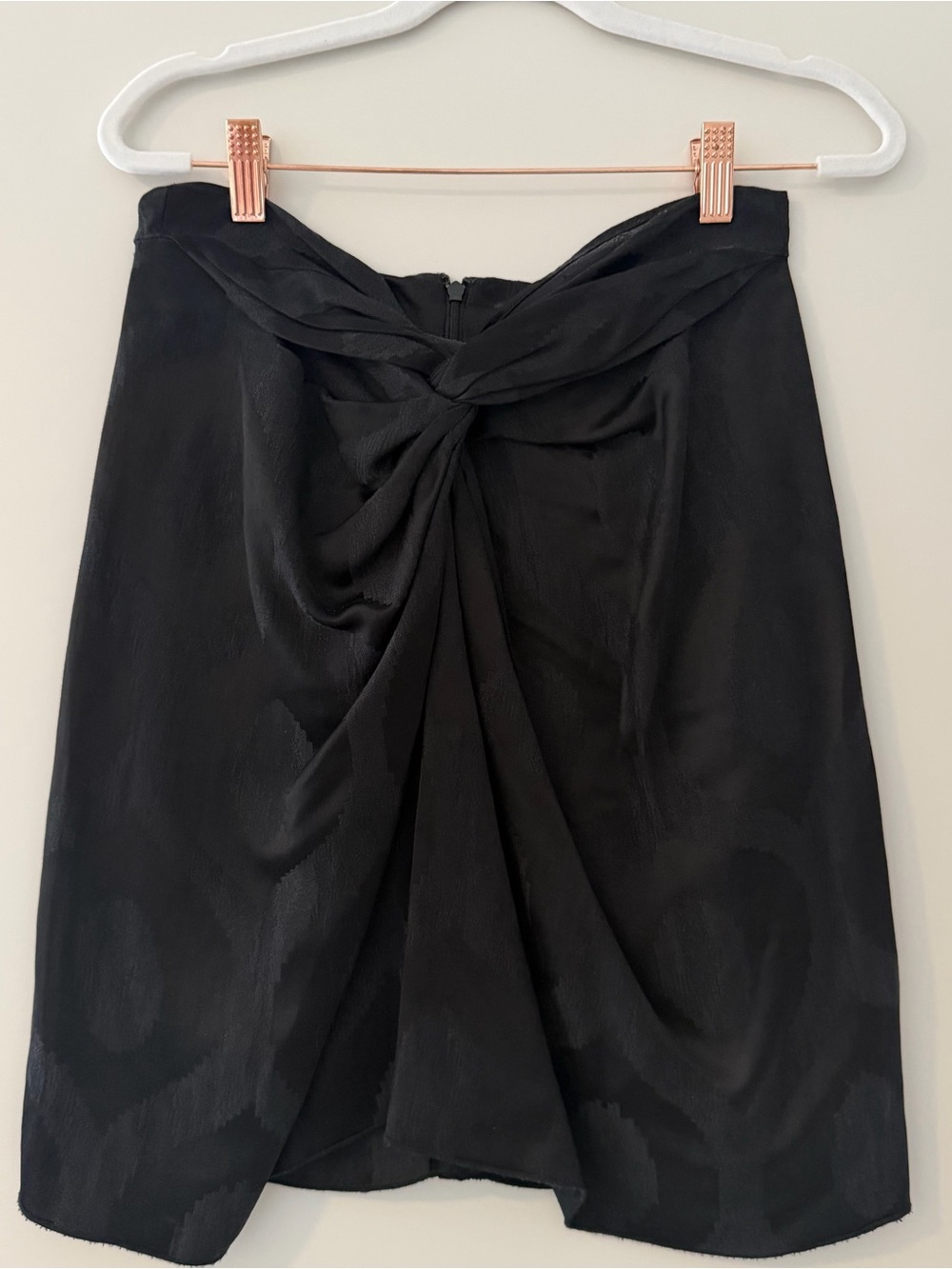 Isabel Marant Black Knot-Front Midi Skirt